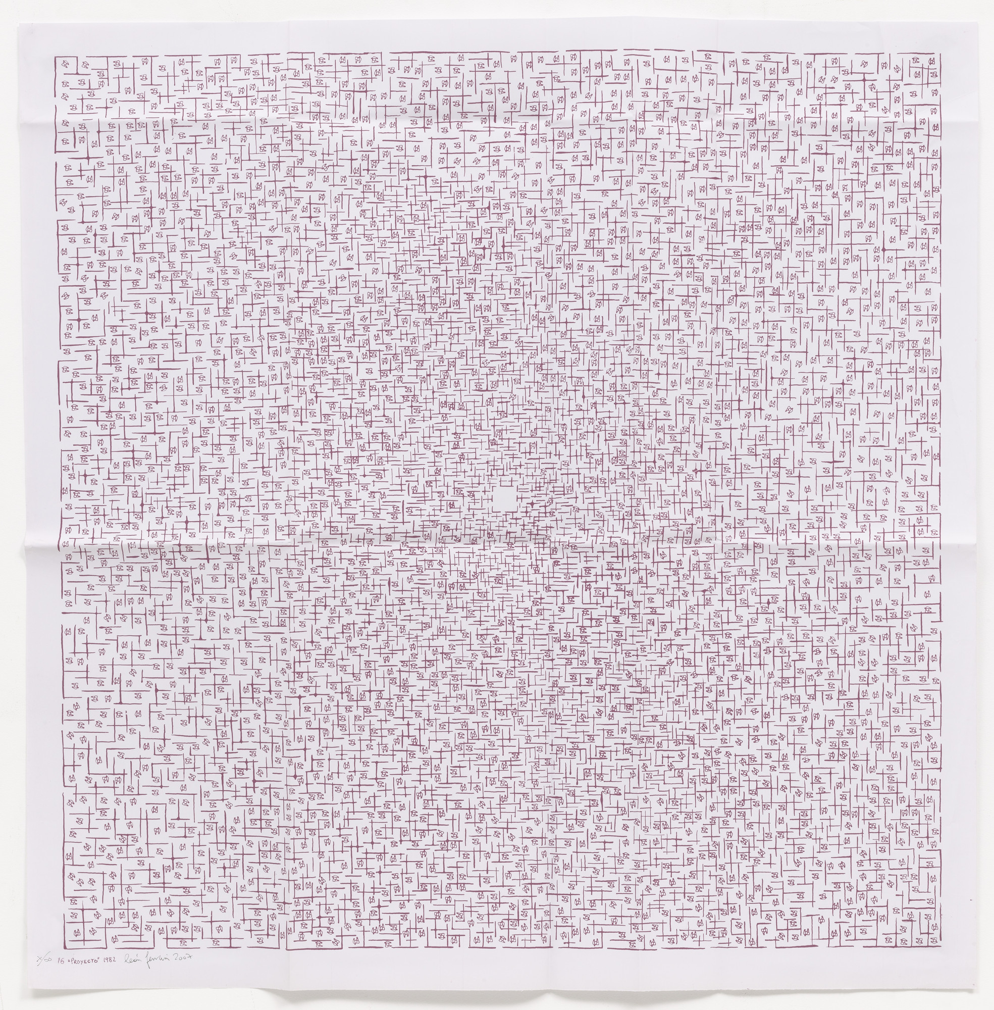 León Ferrari. Project (Proyecto) from the series Heliographs (Heliografías)