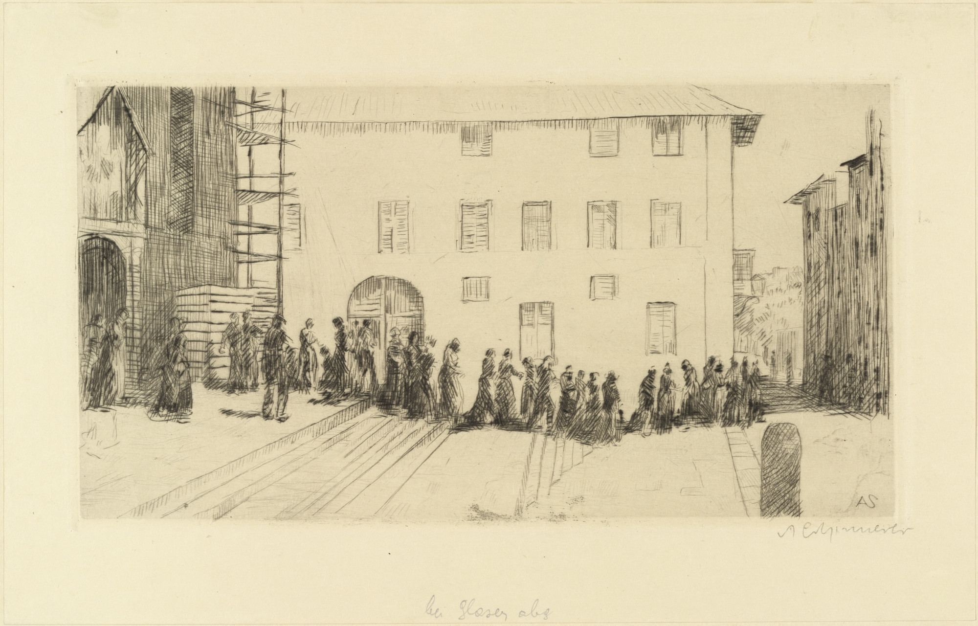 Adolf Ferdinand Schinnerer. Churchgoers (Kirchgänger). 1910