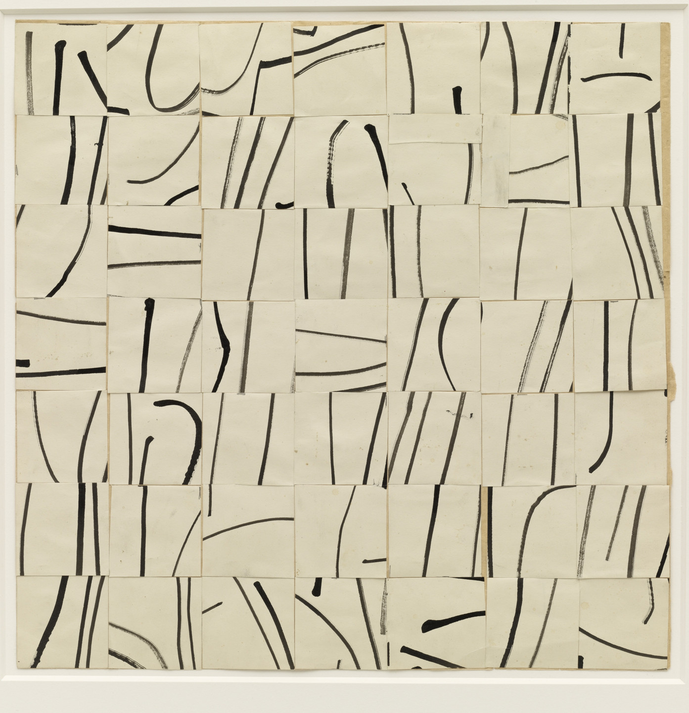 Ellsworth Kelly. Brushstrokes Cut into Forty-Nine Squares and Arranged by Chance. 1951