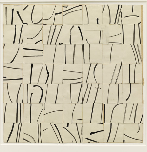 Ellsworth Kelly. Brushstrokes Cut into Forty-Nine Squares and Arranged by Chance. 1951