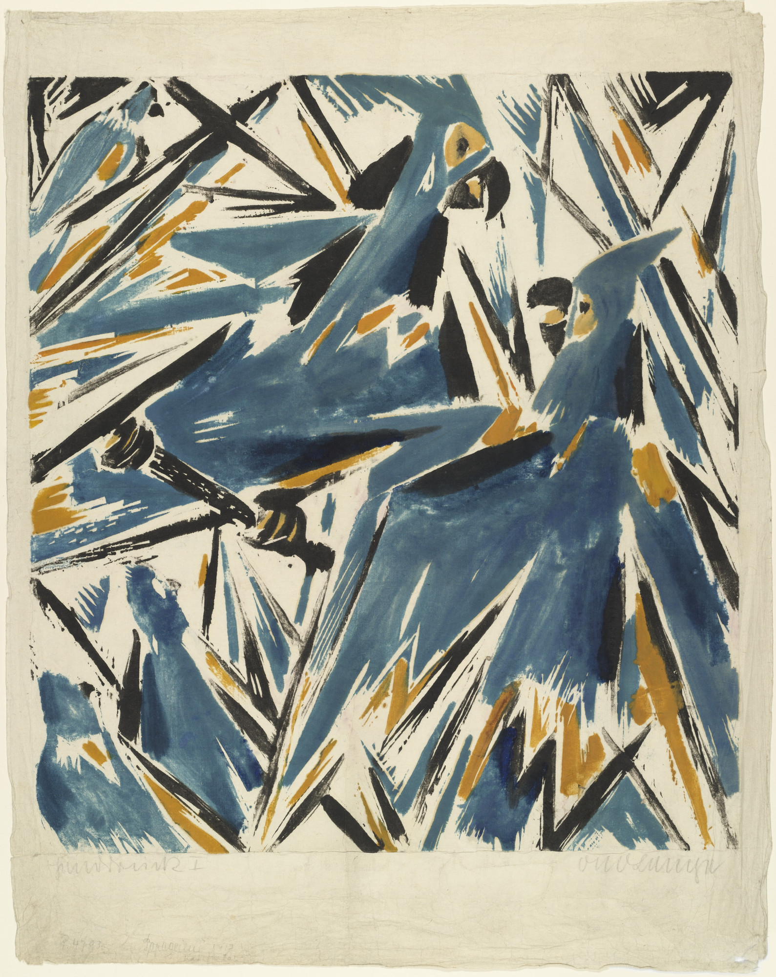 Otto Lange. Parrots