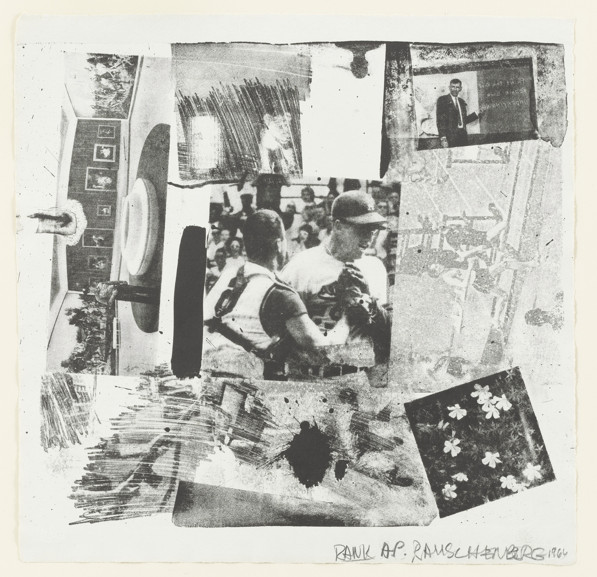 Robert Rauschenberg. Rank from XXXIV Drawings for Dante's Inferno