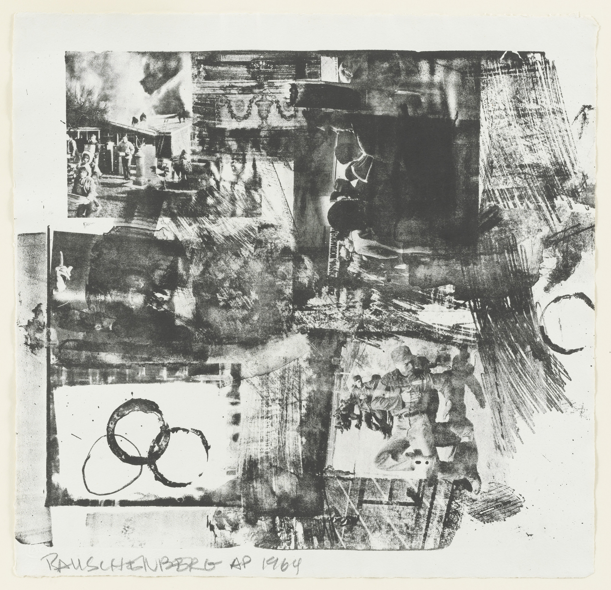 Robert Rauschenberg. Prize from XXXIV Drawings for Dante's Inferno