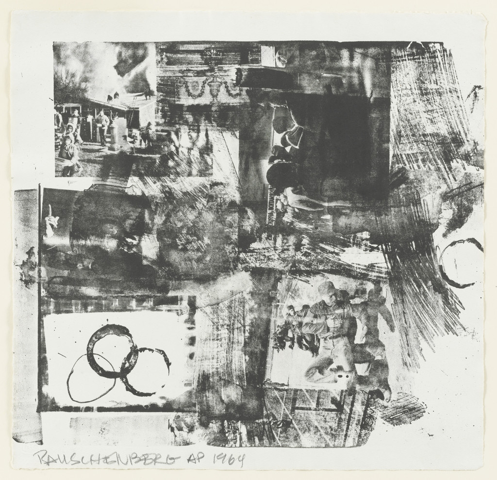 Prize, supplementary plate for the deluxe edition of the illustrated book, Rauschenberg: XXXIV Drawings for Dante's Inferno