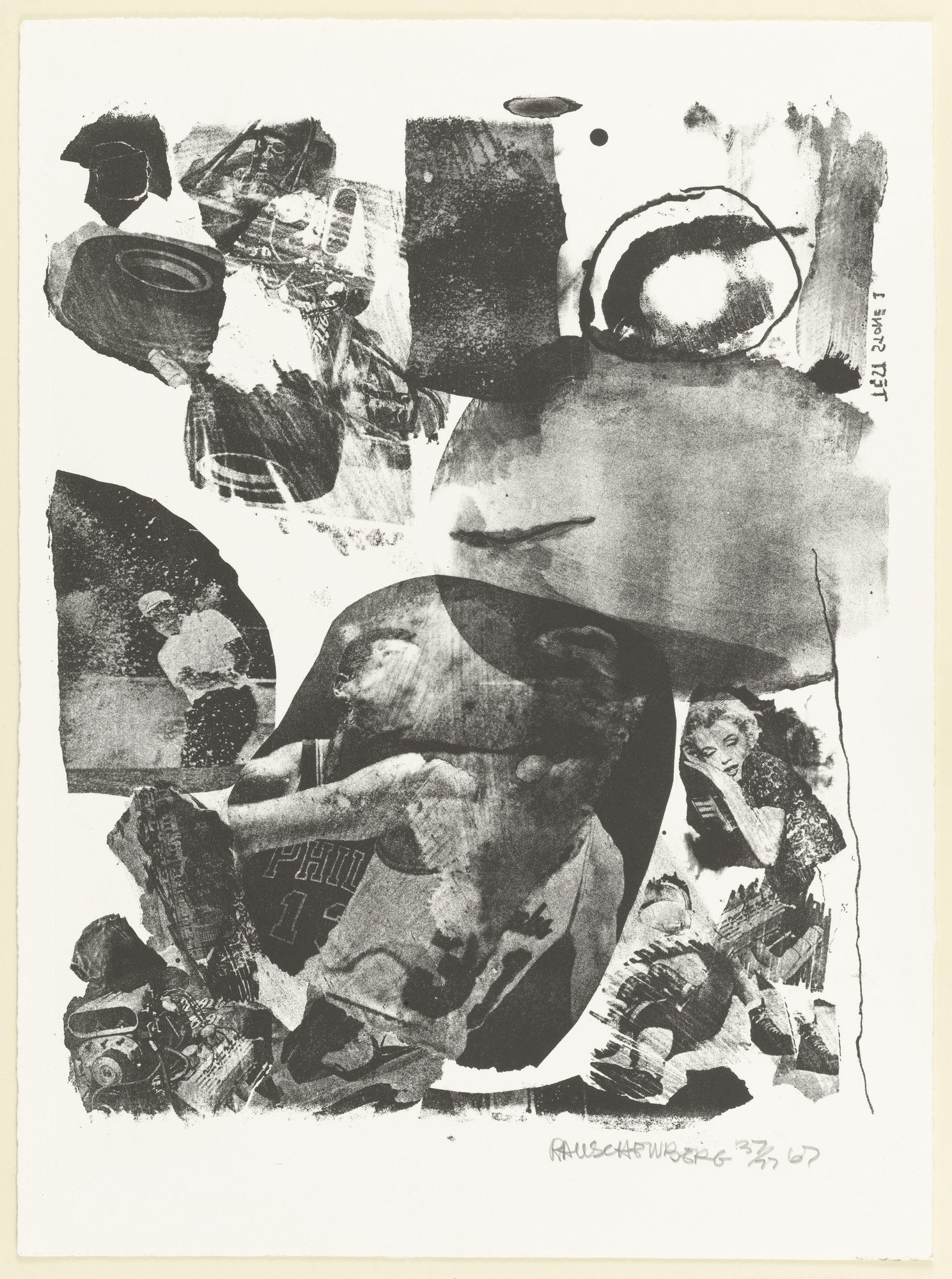 Robert Rauschenberg. Test Stone #1 (Marilyn Monroe) from Booster and 7 Studies