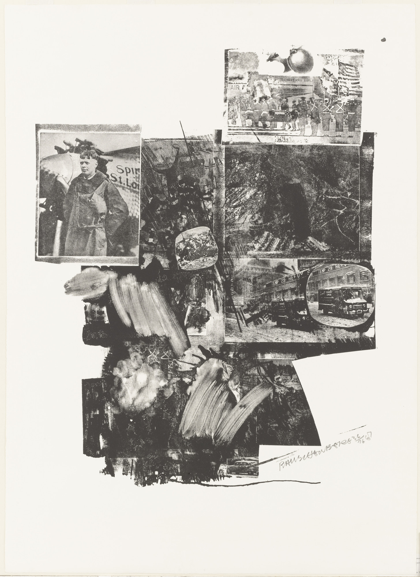 Robert Rauschenberg. Test Stone #2 (Lindbergh) from Booster and 7 Studies