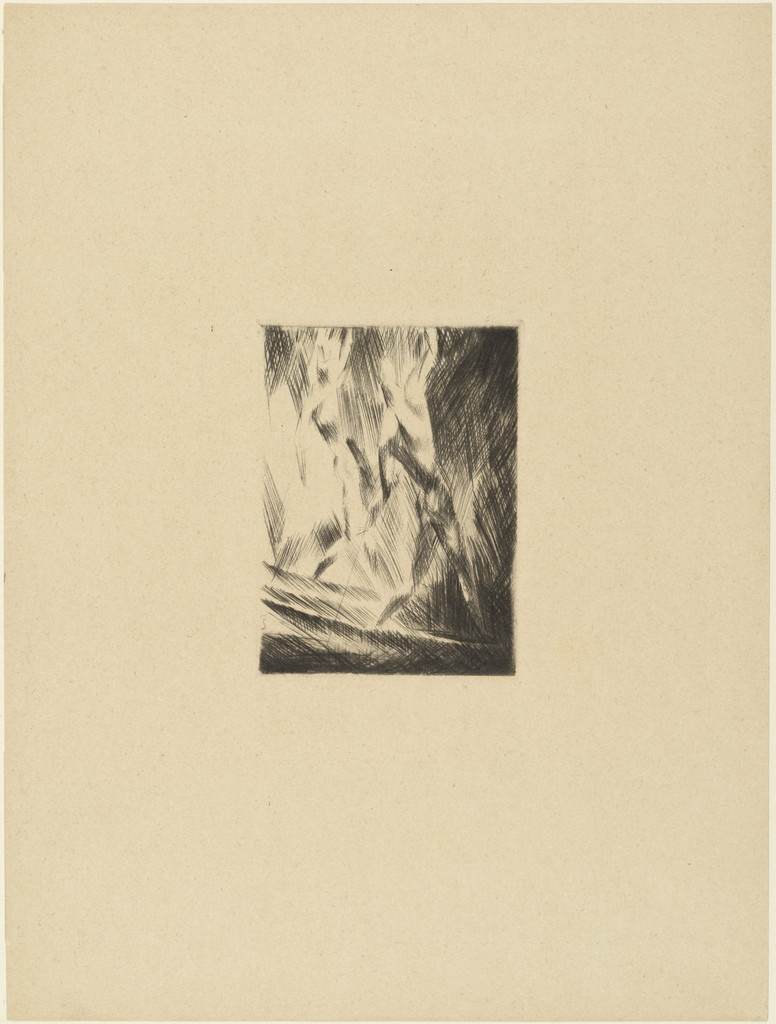Two Men On a Boat (Zwei Männer im Boot) (plate, loose leaf) from the periodical Das Kunstblatt, vol. 2, no. 8 (Aug 1918)