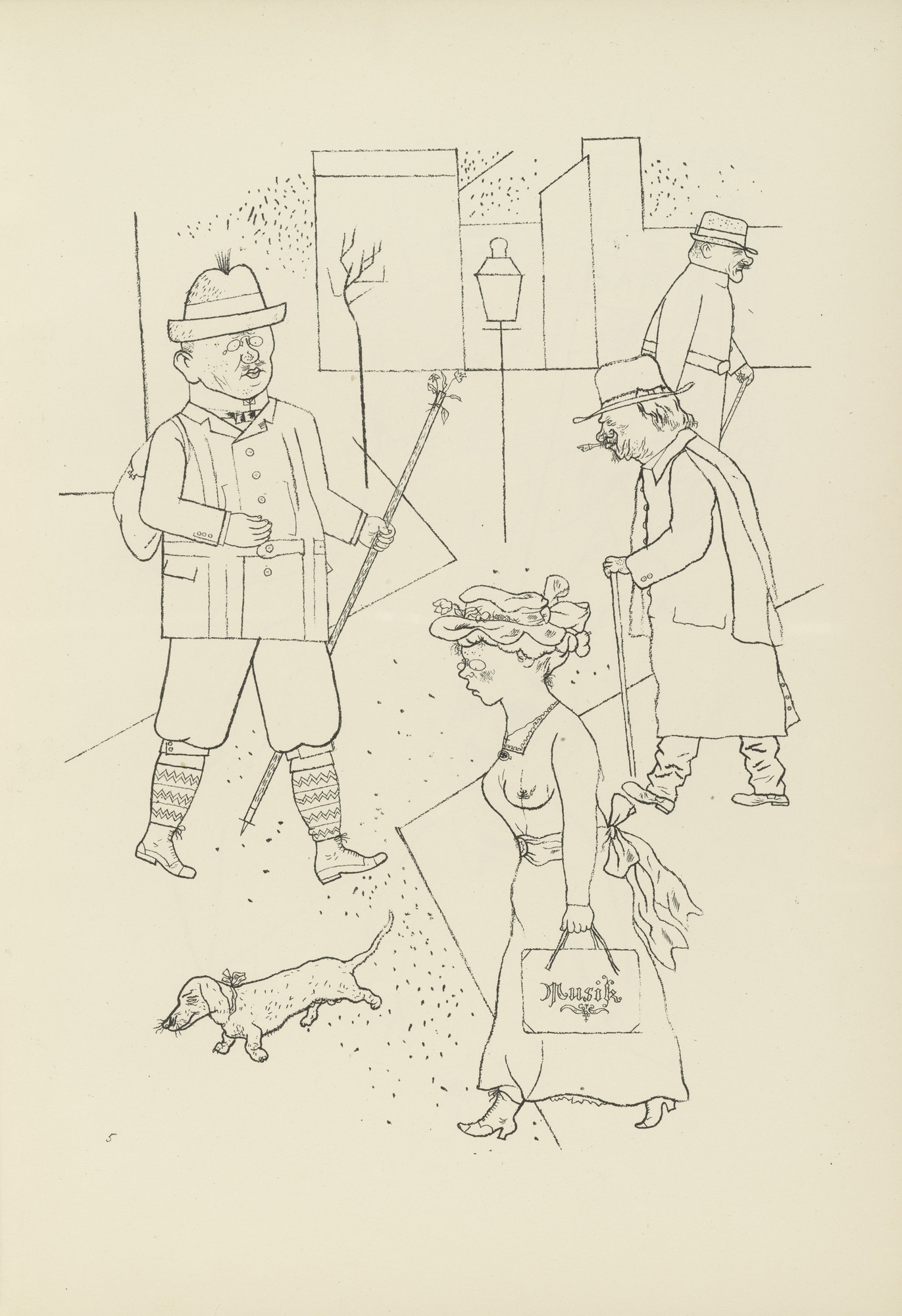 George Grosz. Gruß aus Sachsen (plate, folio 7) from Ecce Homo
