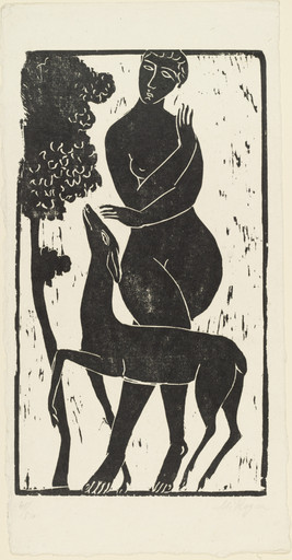 Woman and Doe