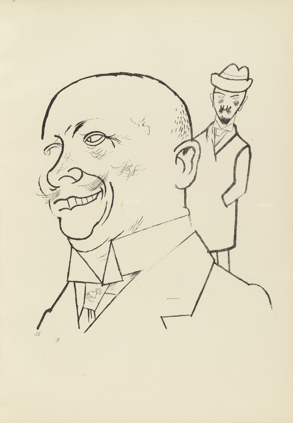 George Grosz. Charakterkopf (plate, folio 19) from Ecce Homo. 1922–23 (original executed in 1921)