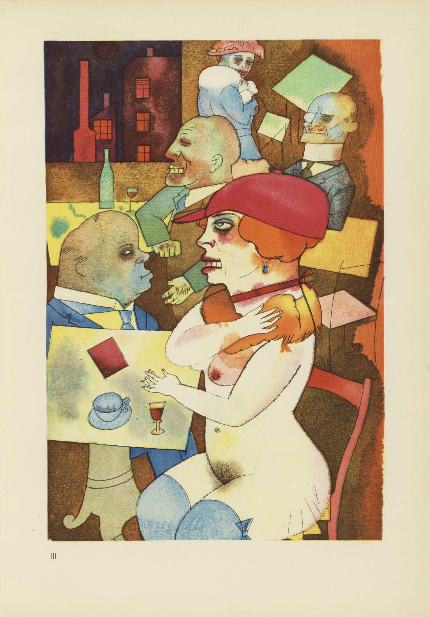 George Grosz. Schönheit, dich will ich preisen (plate, folio 22) from Ecce Homo