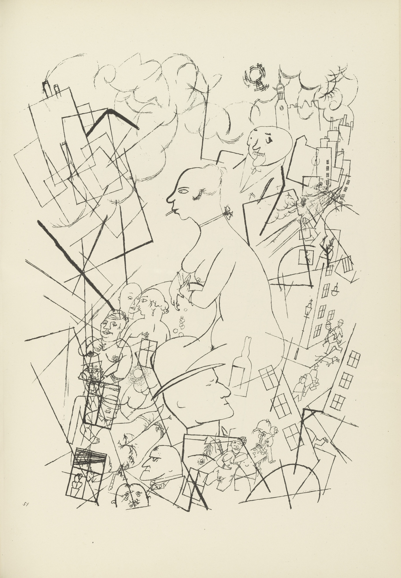George Grosz. Eva (plate, folio 63) from Ecce Homo