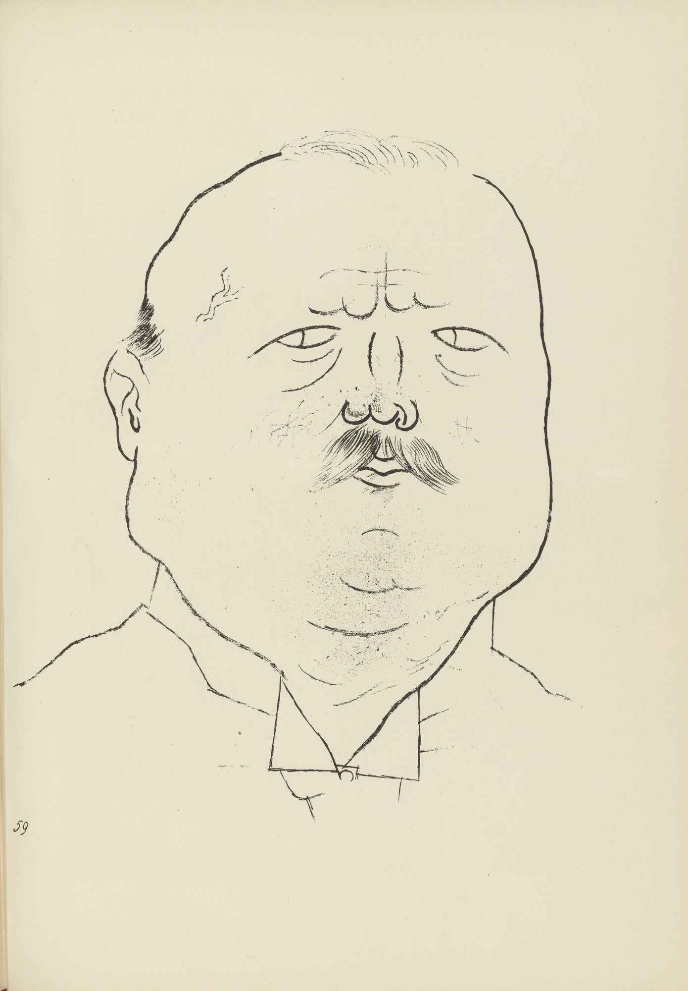 George Grosz. Ehrenmann (plate, folio 73) from Ecce Homo