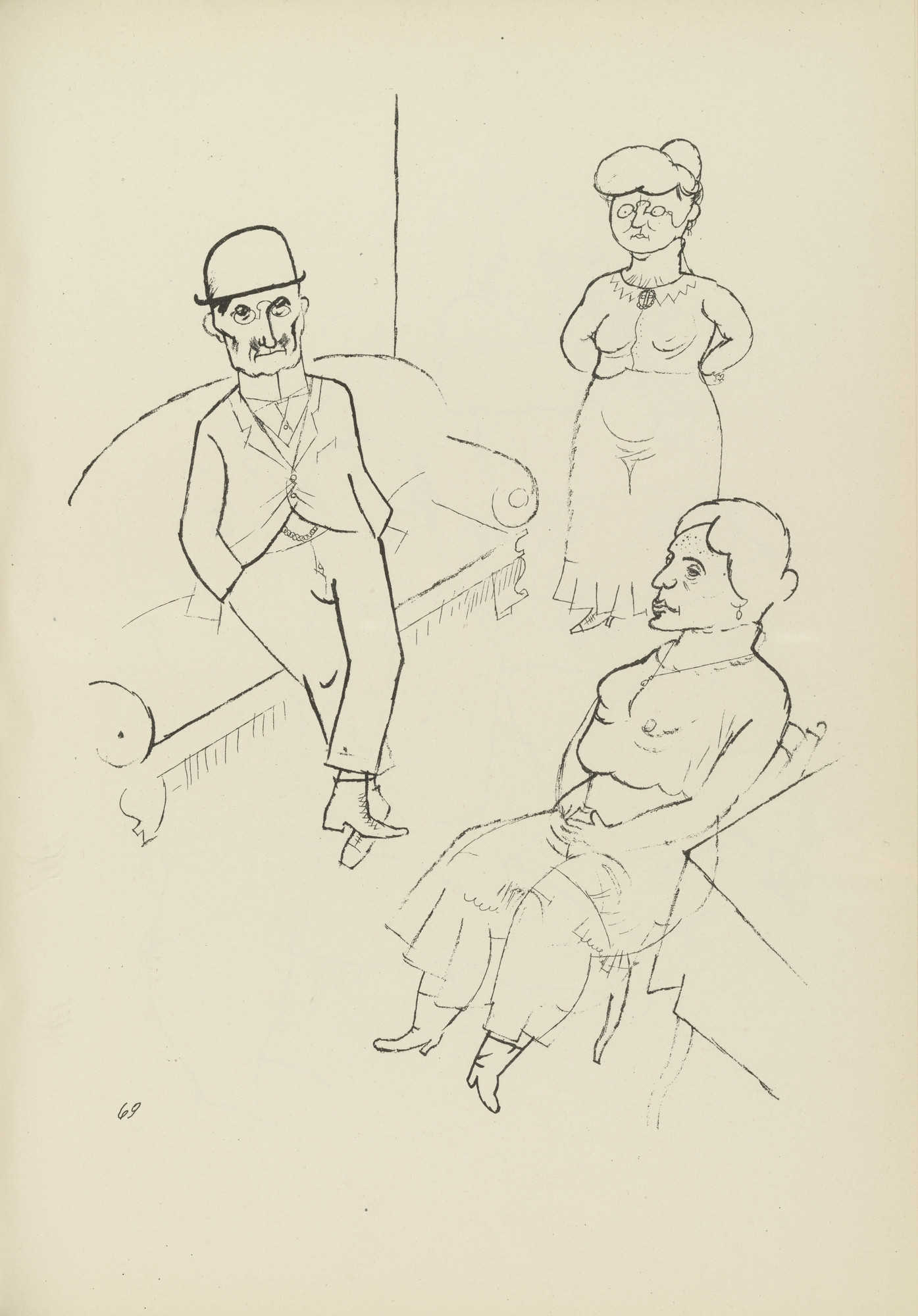 George Grosz. Krach (plate, folio 84) from Ecce Homo