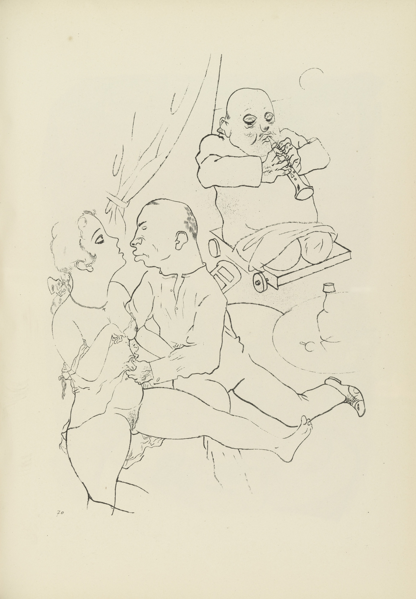 George Grosz. Ständchen (plate, folio 85) from Ecce Homo