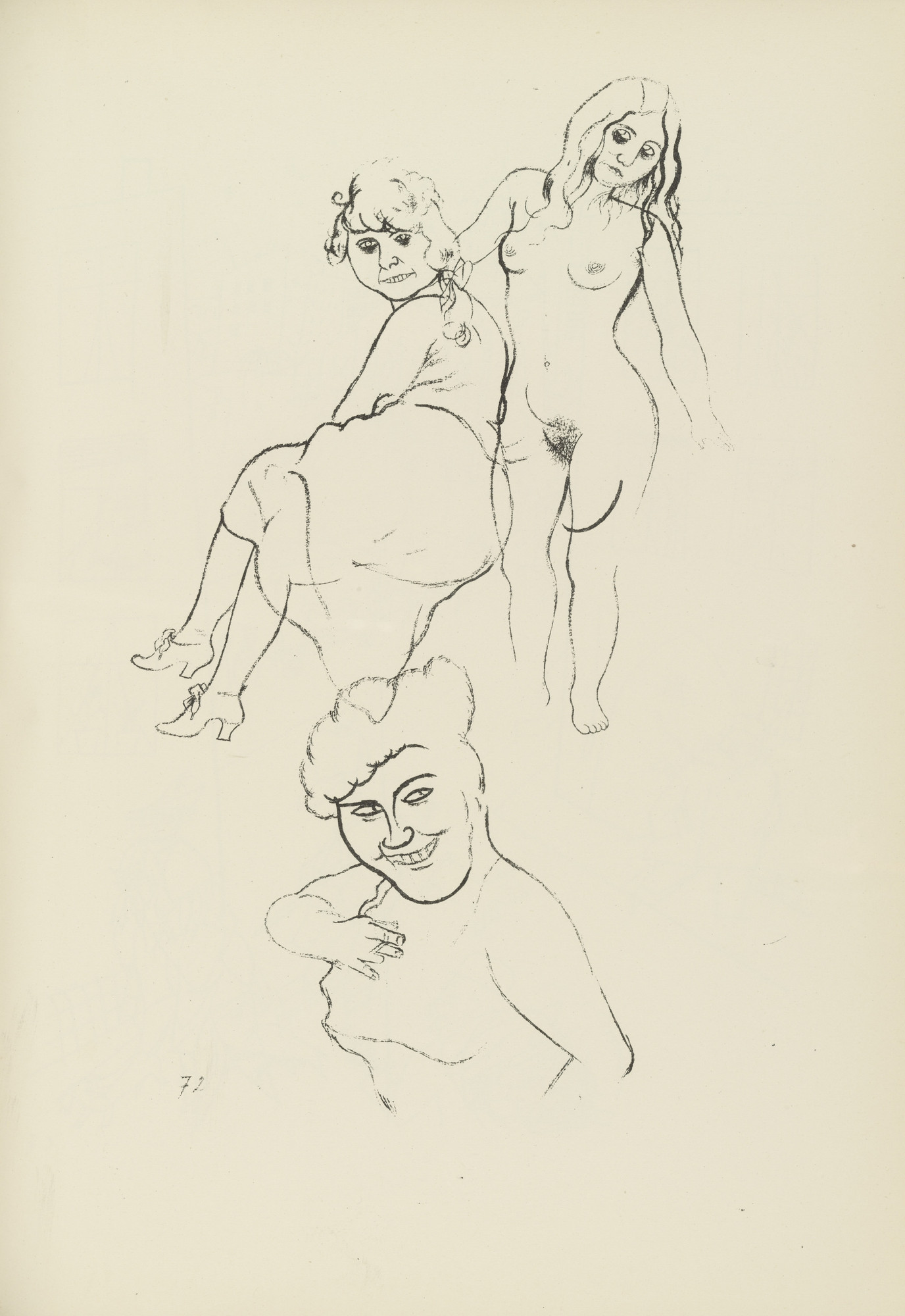 George Grosz. Jugend (plate, folio 88) from Ecce Homo