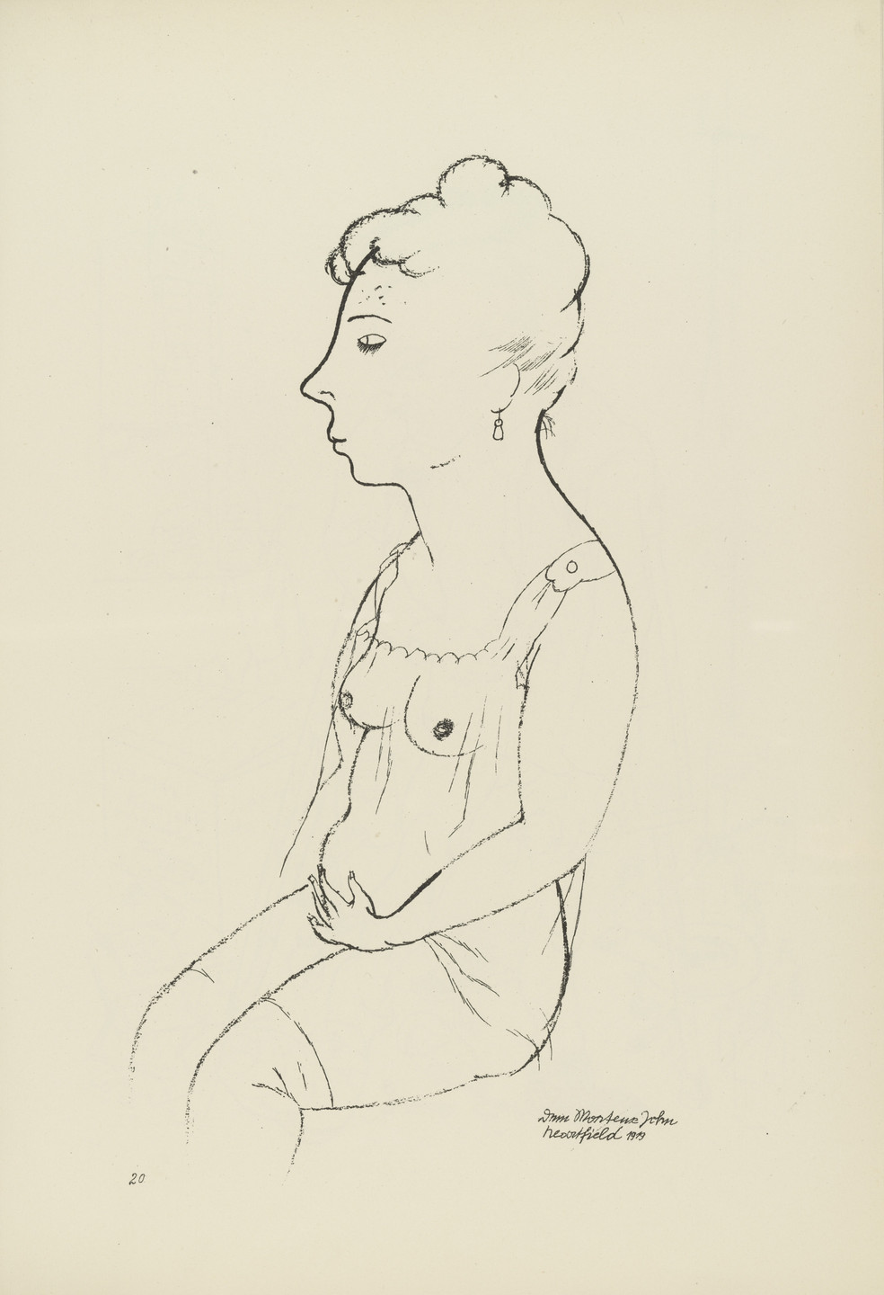 George Grosz. Louise (plate, folio 25) from Ecce Homo. 1922–23 (original executed in 1919)