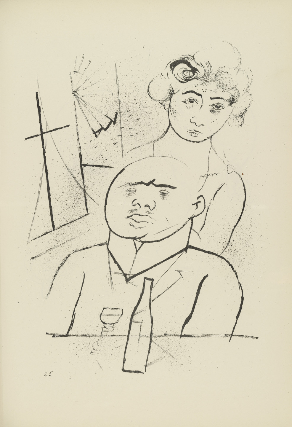 George Grosz. Melancholie (plate, folio 31) from Ecce Homo. 1922–23 (original executed in 1915)