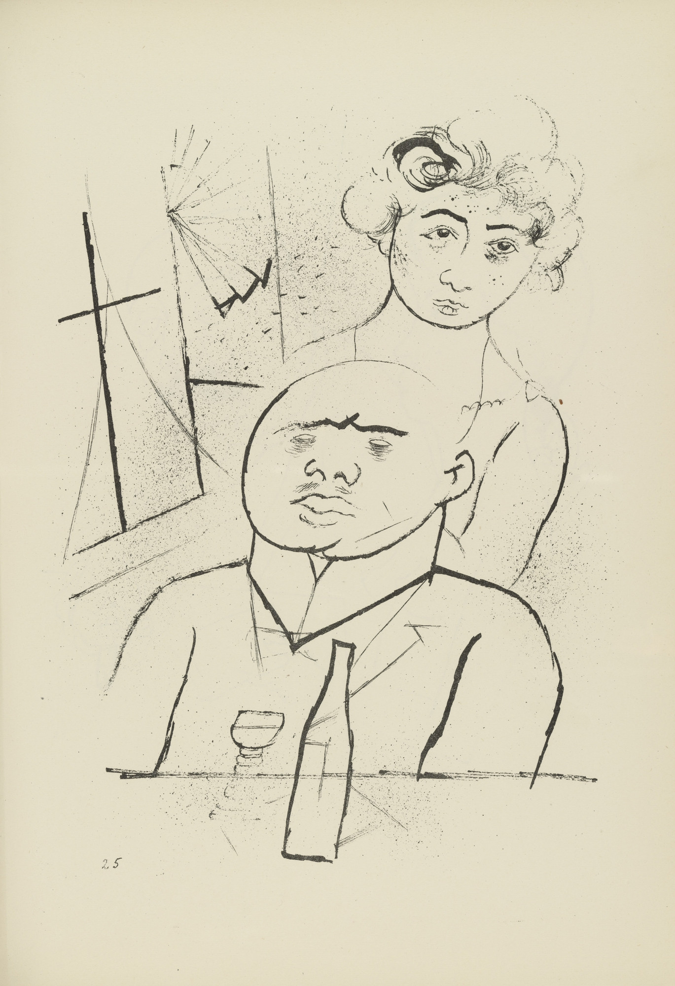 George Grosz. Melancholie (plate, folio 31) from Ecce Homo