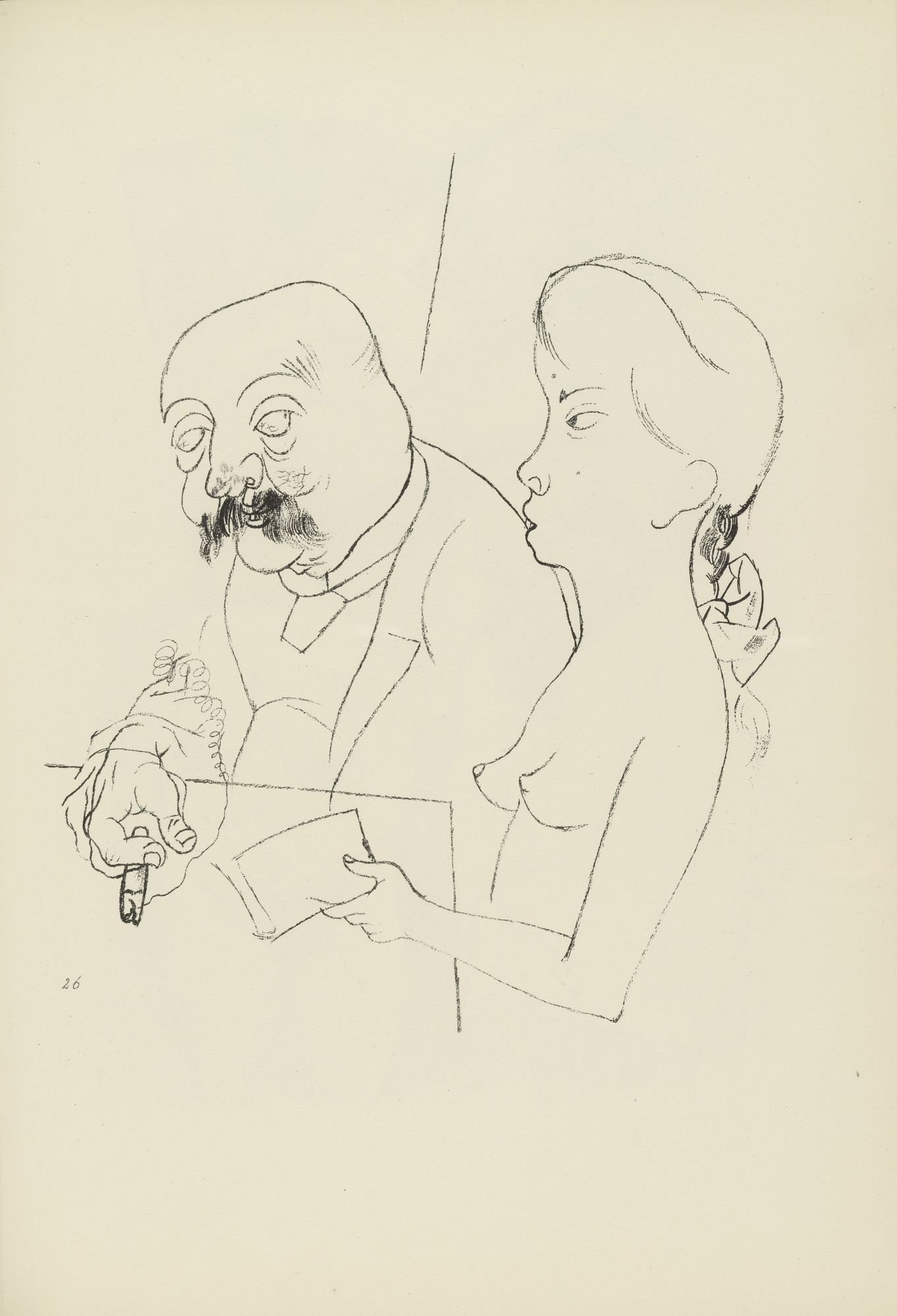 George Grosz. Frühlings Erwachen (plate, folio 32) from Ecce Homo