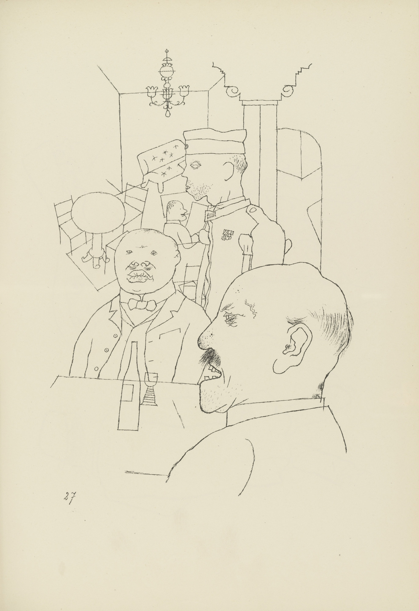George Grosz. Schwere Zeiten (plate, folio 34) from Ecce Homo