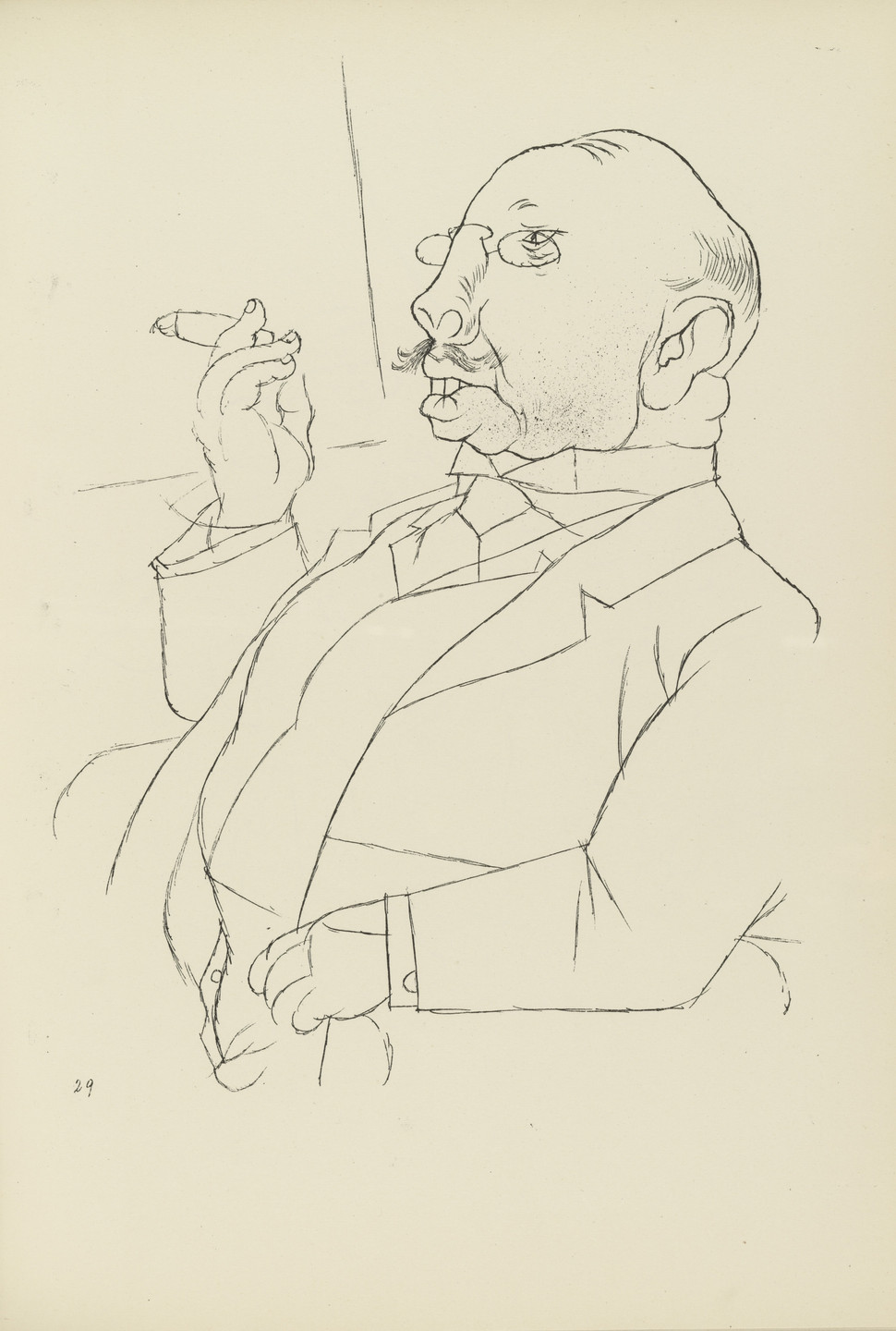 George Grosz. Hausherr (plate, folio 36) from Ecce Homo. 1922–23 (original executed in 1919)
