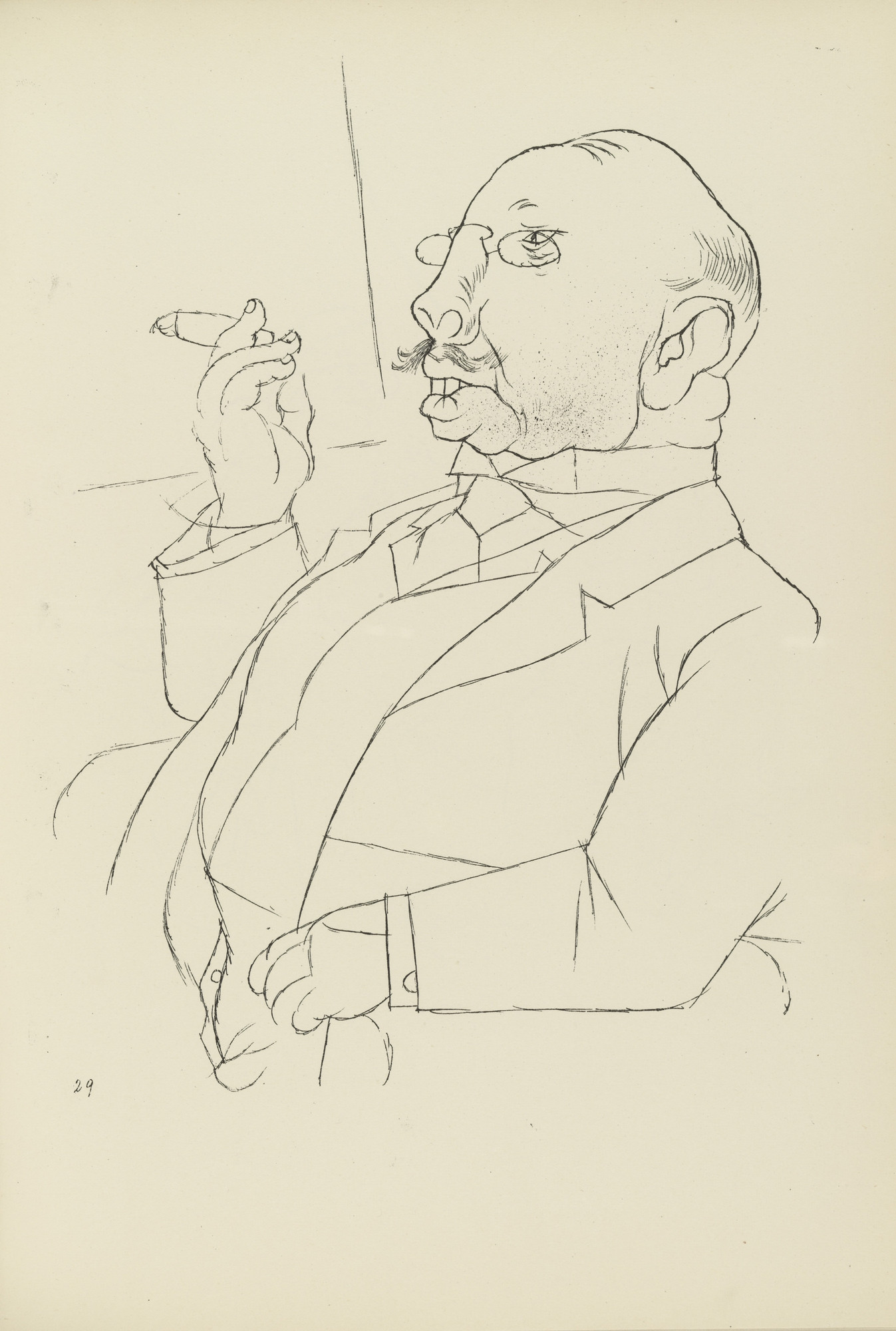 George Grosz. Hausherr (plate, folio 36) from Ecce Homo