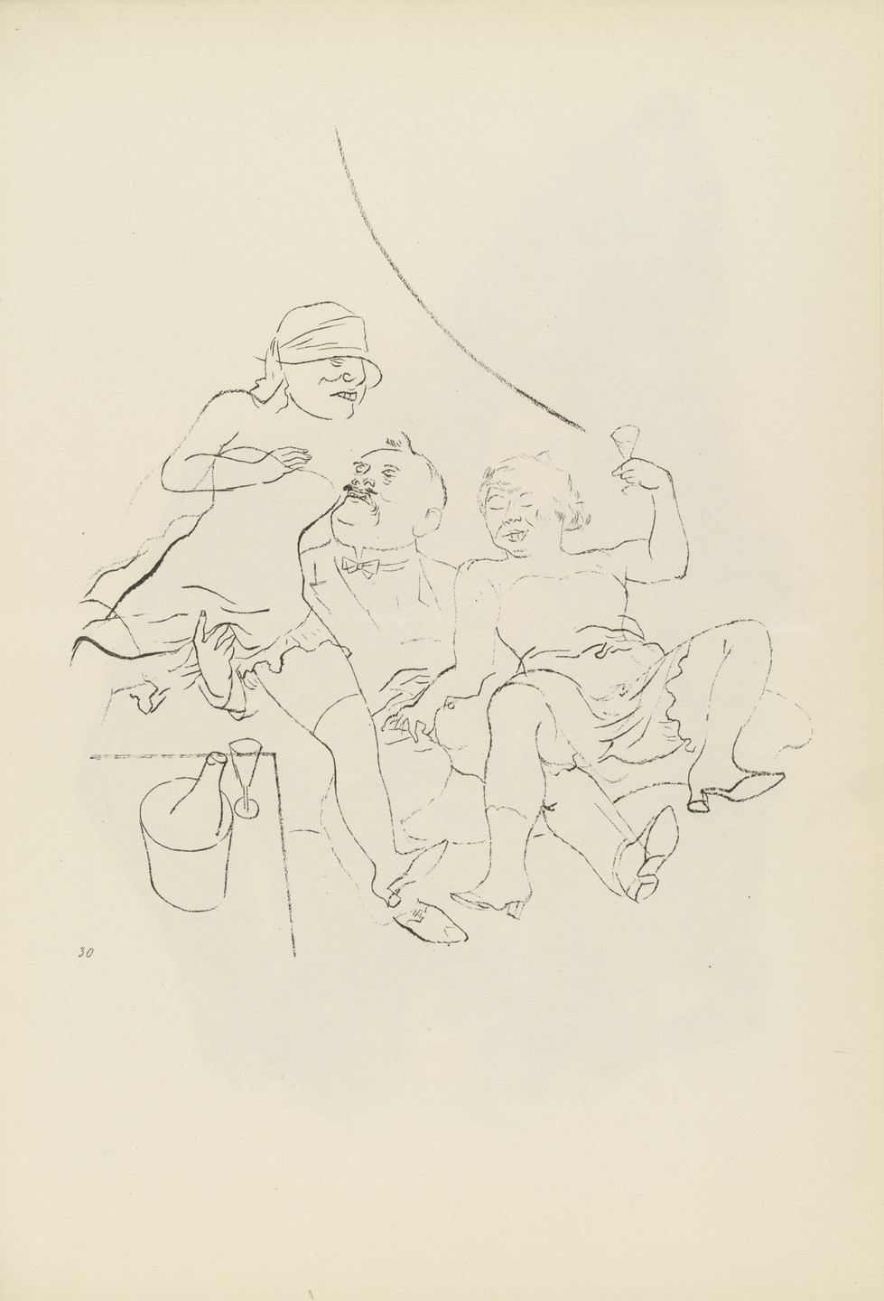 George Grosz. Hahn im Korbe (plate, folio 37) from Ecce Homo. 1922–23 (original executed in 1921)