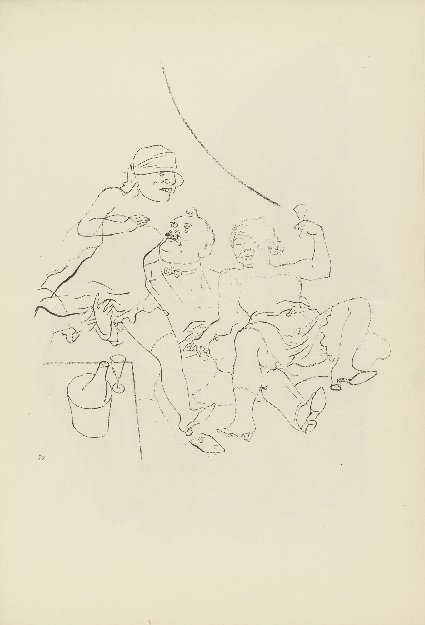 George Grosz. Hahn im Korbe (plate, folio 37) from Ecce Homo