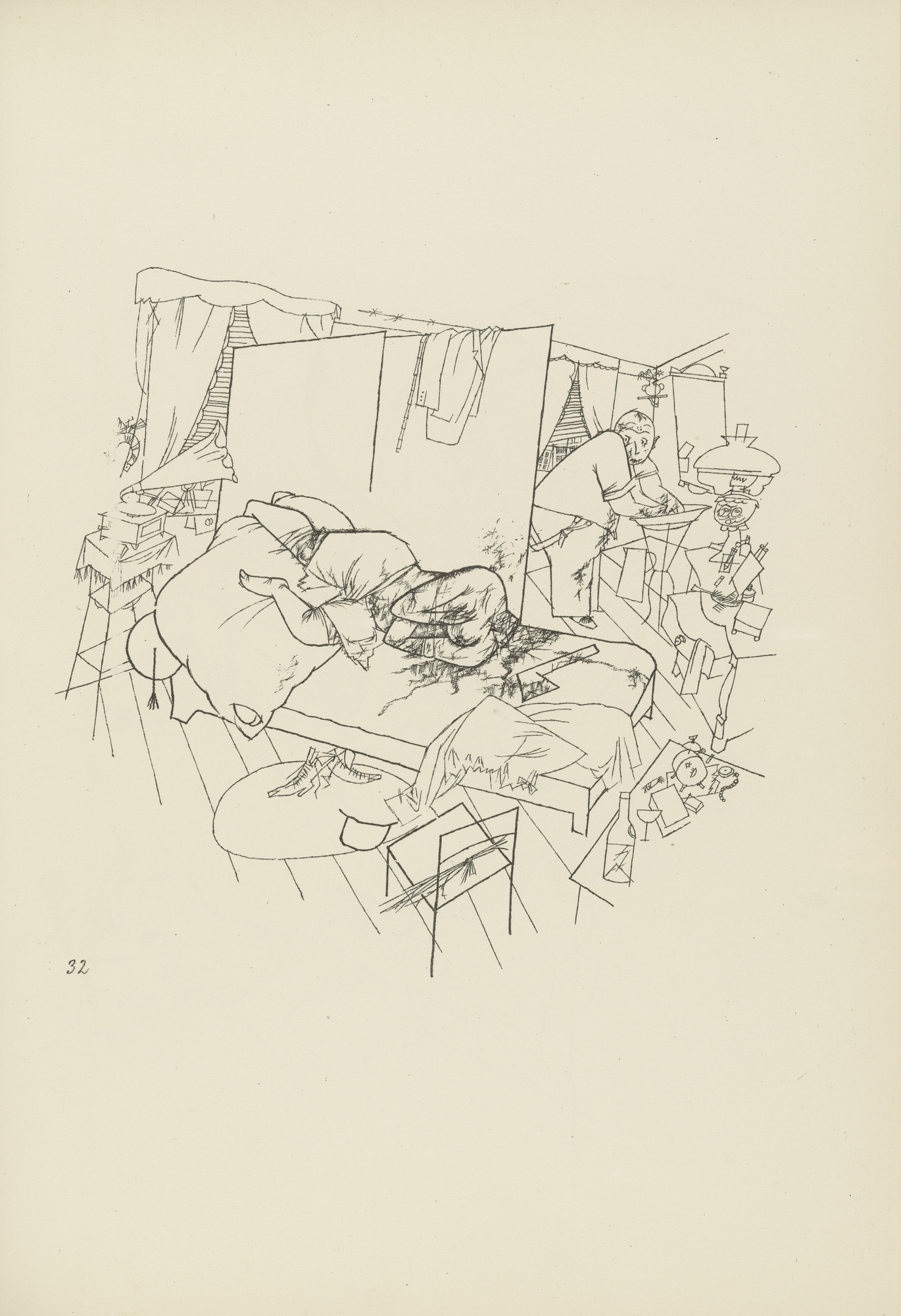 George Grosz. Lustmord in der Ackerstraße (plate, folio 40) from Ecce Homo