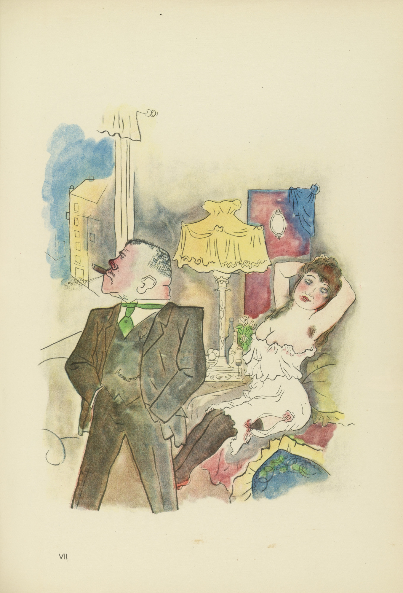 George Grosz. Kraft und Anmut (plate, folio 44) from Ecce Homo