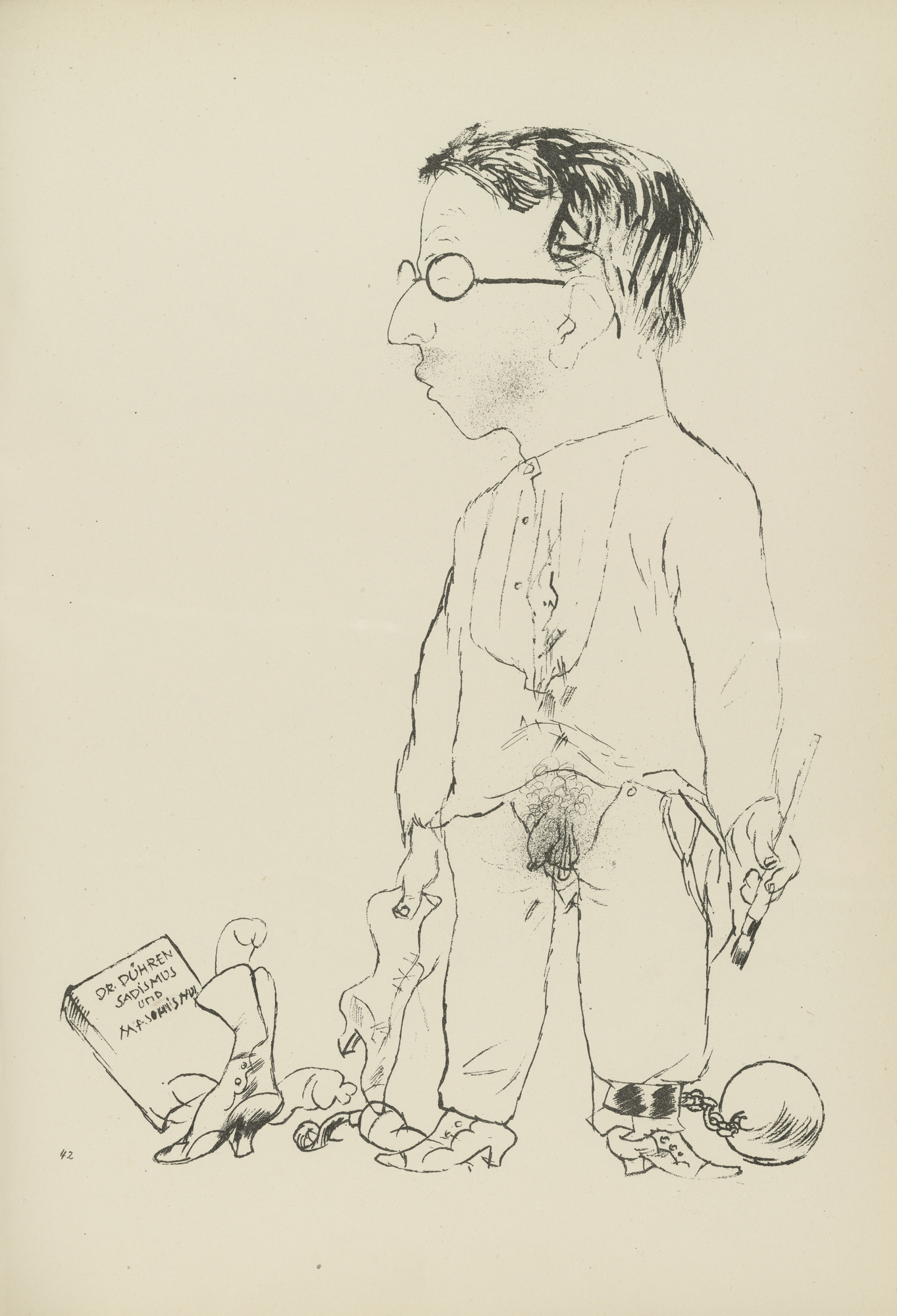 George Grosz. Rudi S. (plate, folio 52) from Ecce Homo