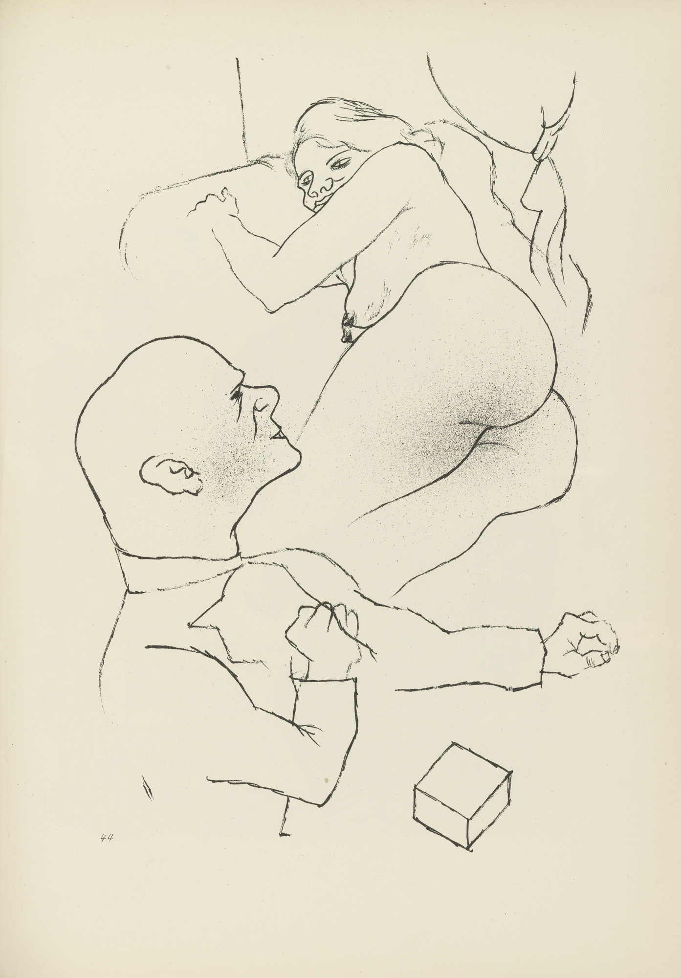 George Grosz. Dr. S. und Frau (plate, folio 54) from Ecce Homo