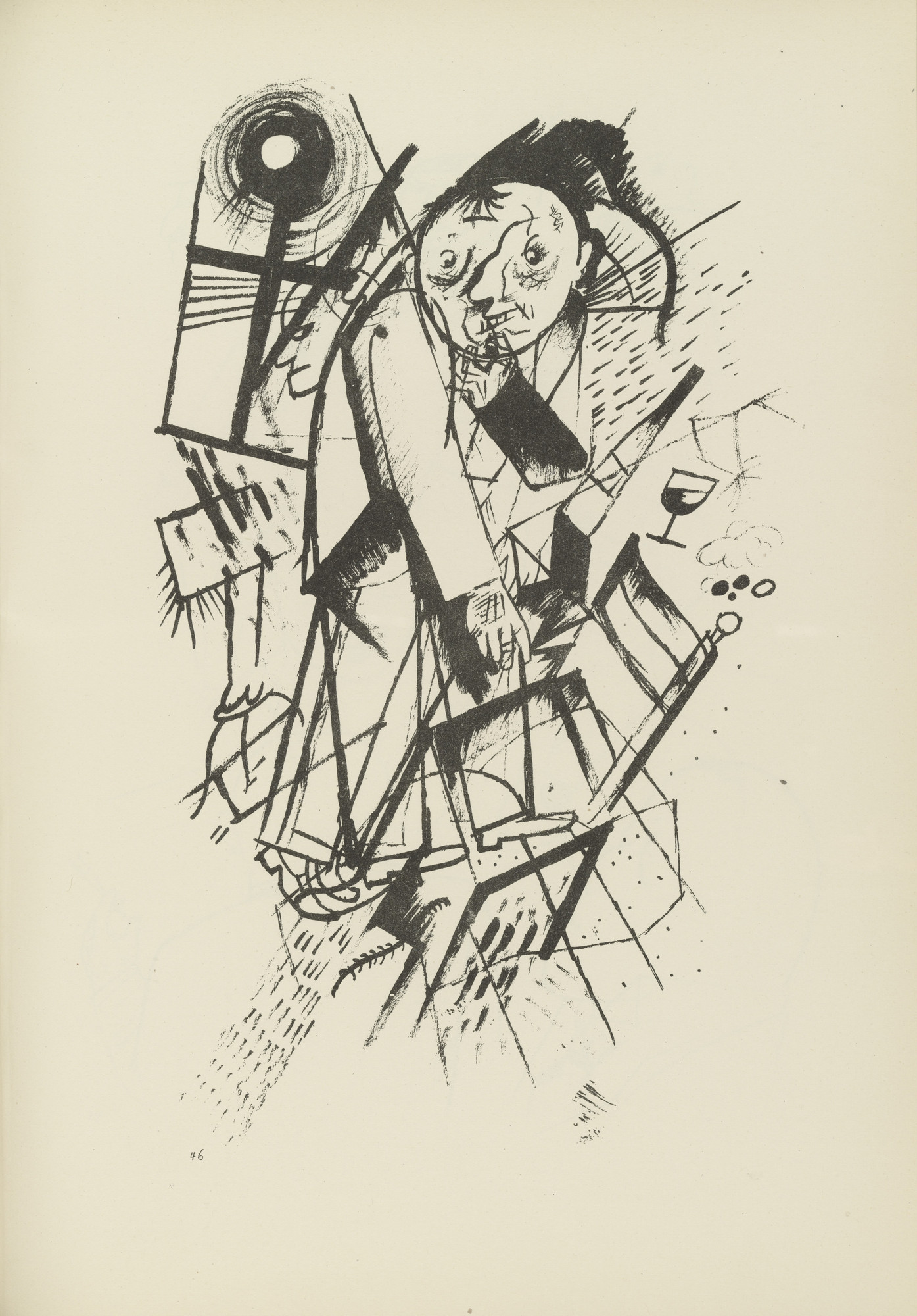 George Grosz. Franz Jung gewidmet (plate, folio 57) from Ecce Homo