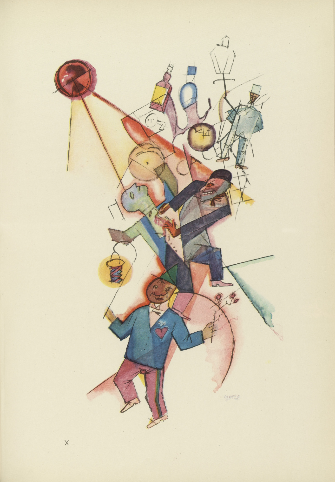 George Grosz. Johannisnacht (plate, folio 60) from Ecce Homo