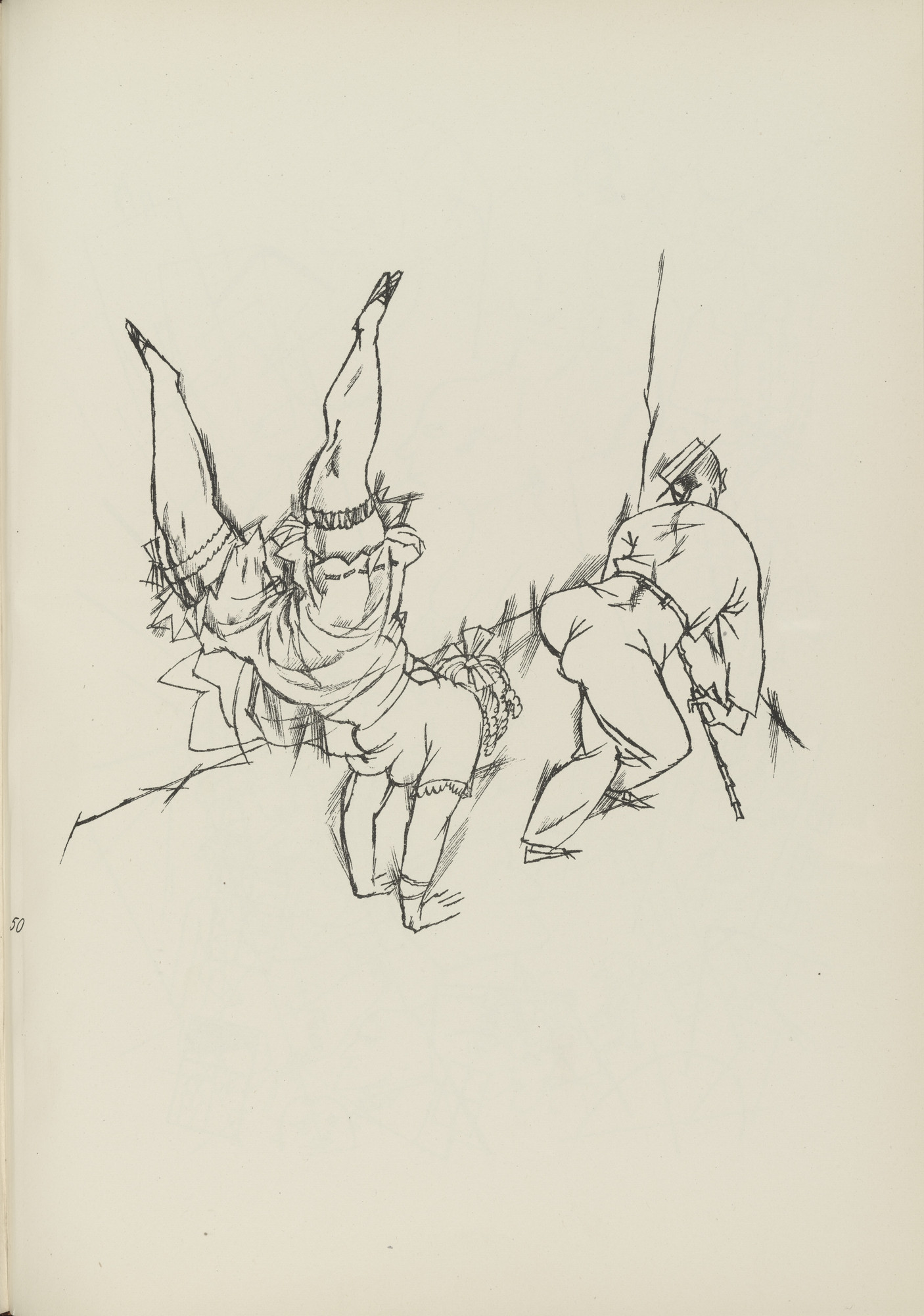 George Grosz. Akrobaten (plate, folio 62) from Ecce Homo