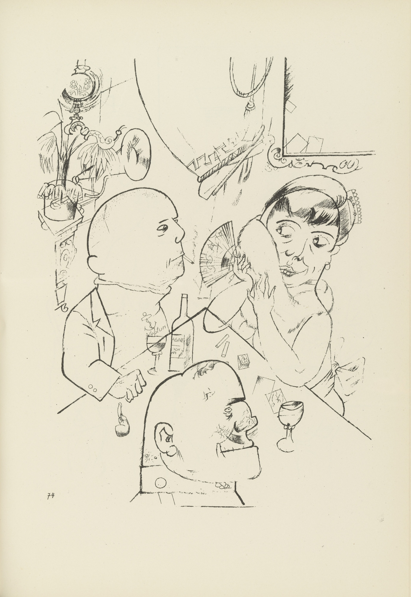 George Grosz. Trio (plate, folio 90) from Ecce Homo