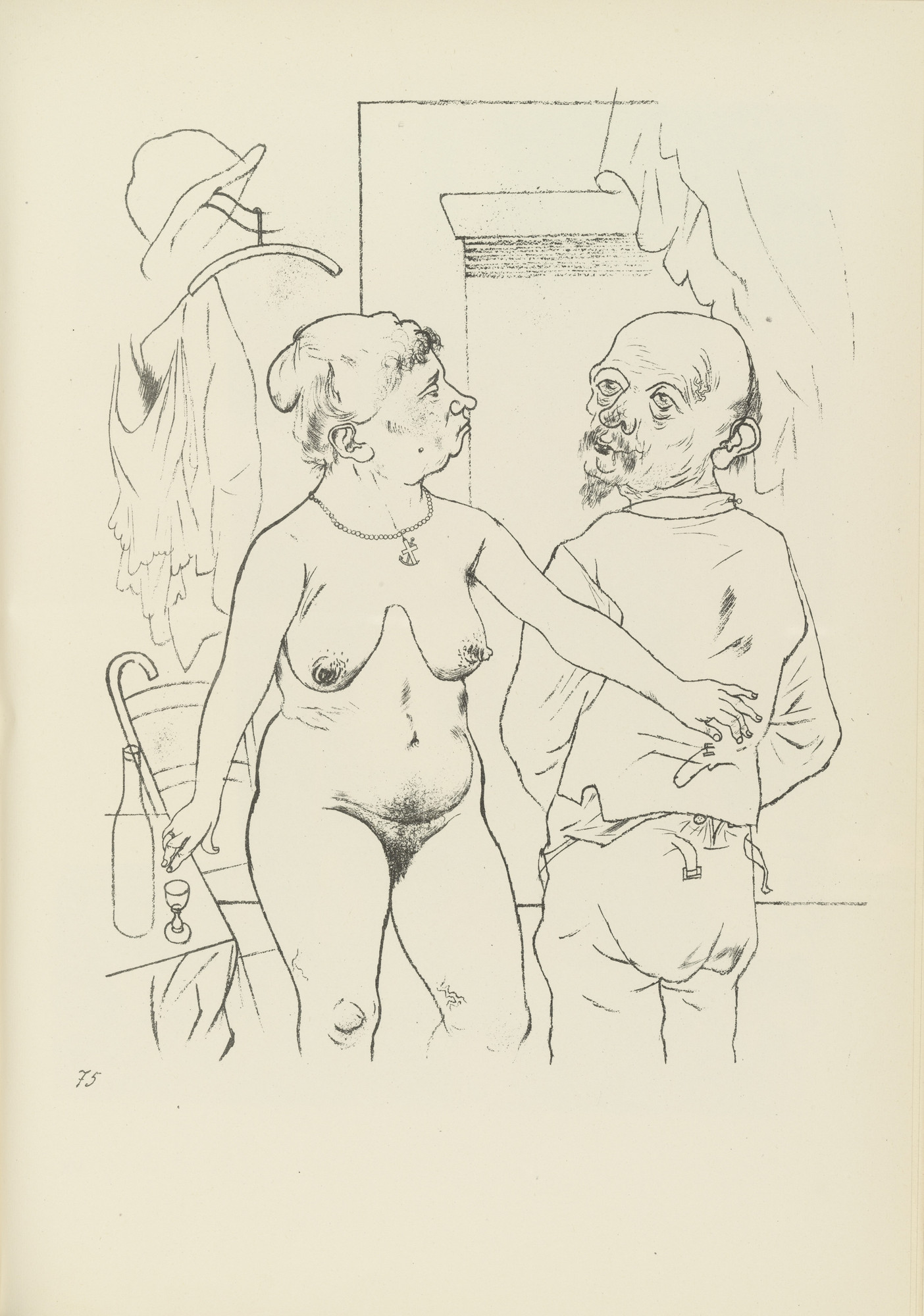 George Grosz. Silberne Hochzeit (plate, folio 91) from Ecce Homo