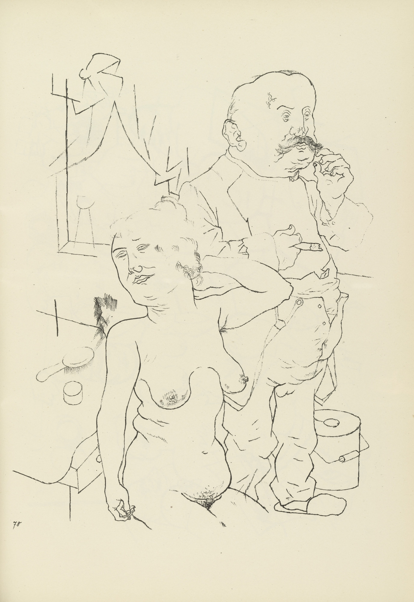 George Grosz. Sonntag früh (plate, folio 95) from Ecce Homo
