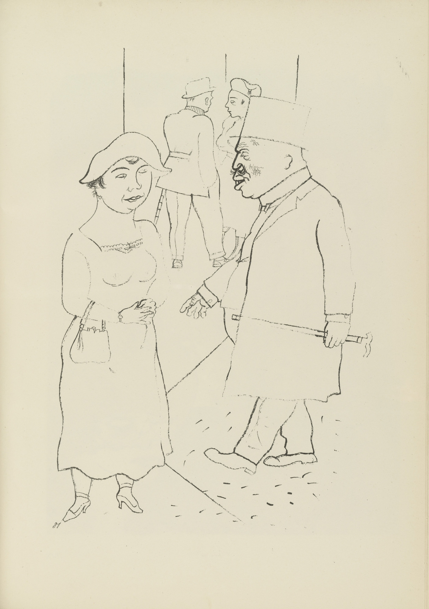 George Grosz. Ausgang (plate, folio 98) from Ecce Homo