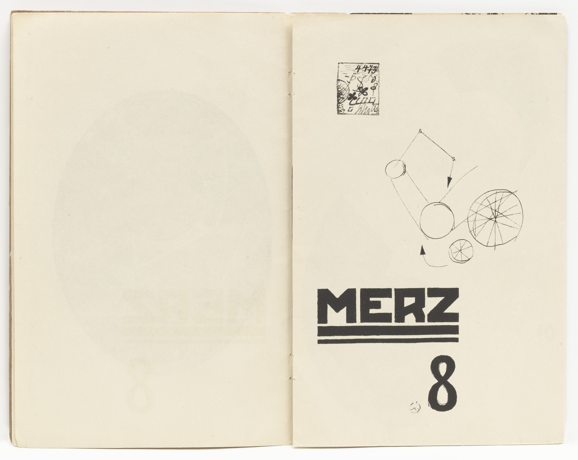 Kurt Schwitters. Plate (folio 4) from Die Kathedrale ( Die Silbergäule , vol. 41/42)