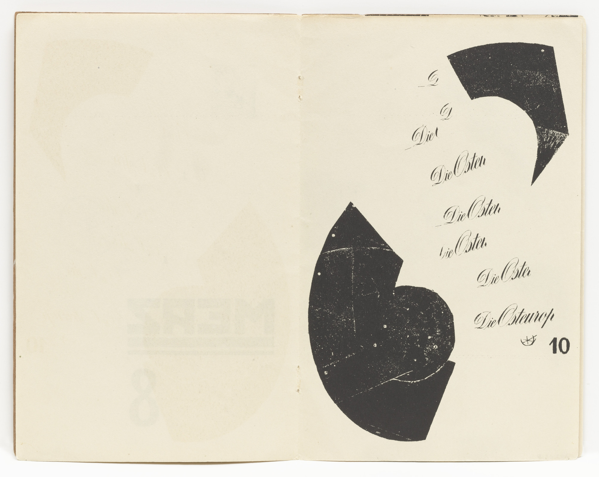 Kurt Schwitters. Plate (folio 5) from Die Kathedrale ( Die Silbergäule , vol. 41/42)