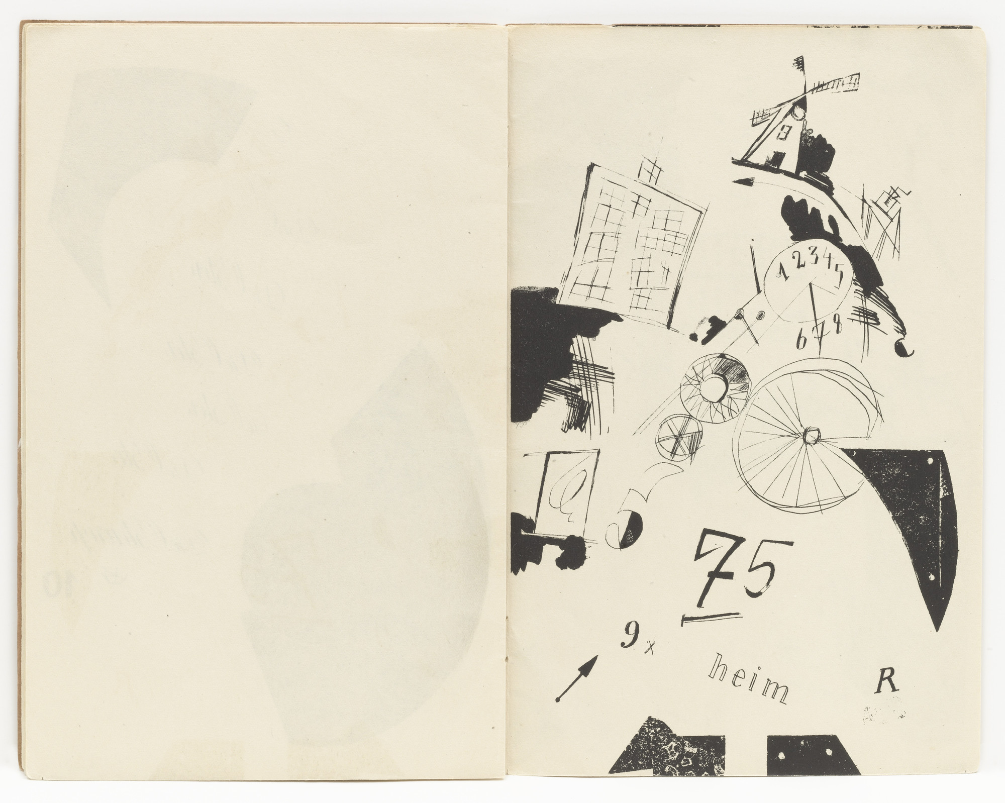 Kurt Schwitters. Plate (folio 6) from Die Kathedrale ( Die Silbergäule , vol. 41/42)