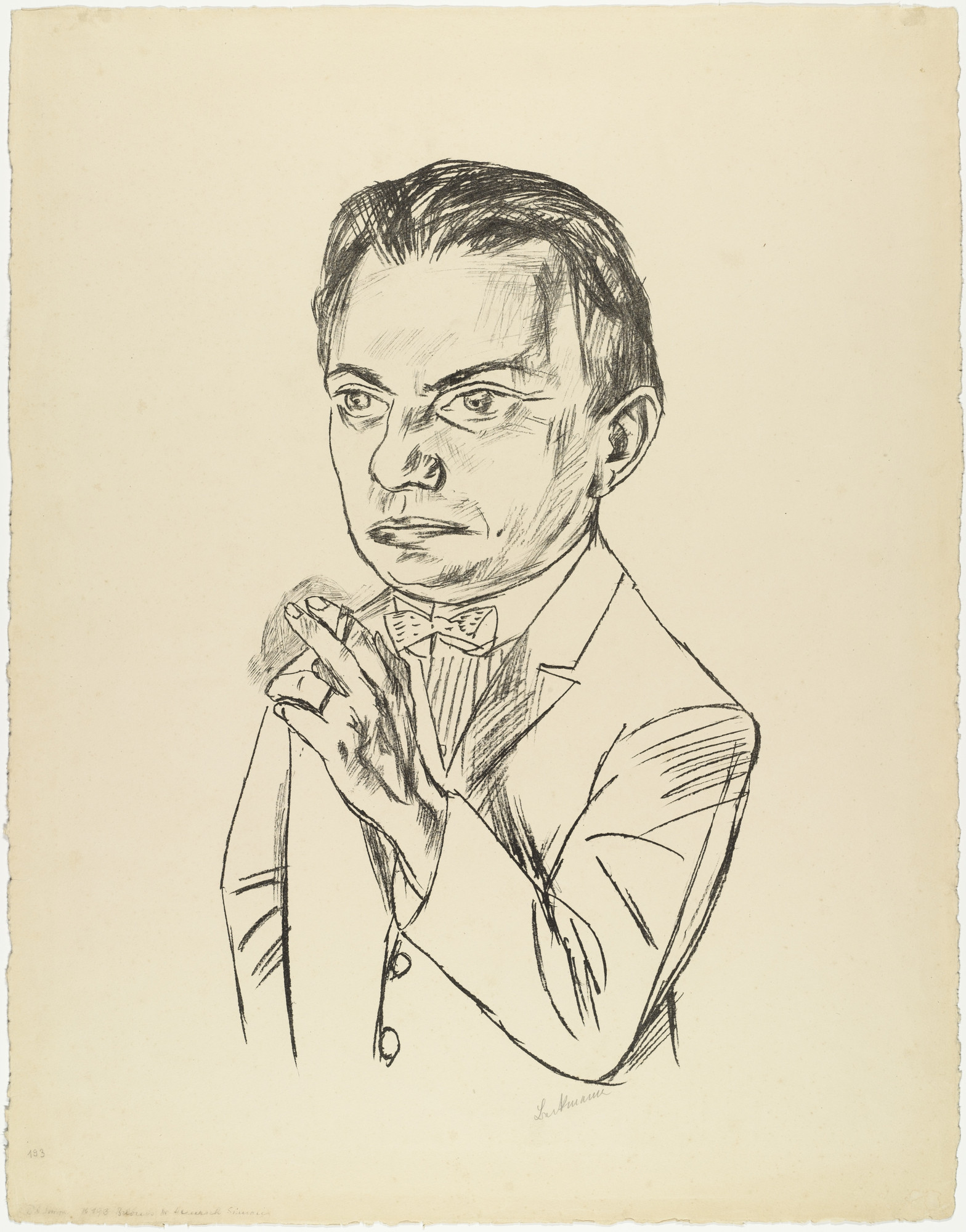 Max Beckmann. Portrait of Dr. Heinrich Simon