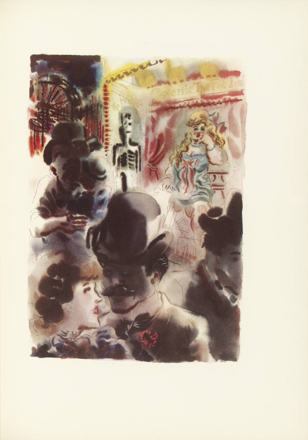 George Grosz. Coney Island (plate facing page 38) from The Voice of the City and Other Stories. 1935