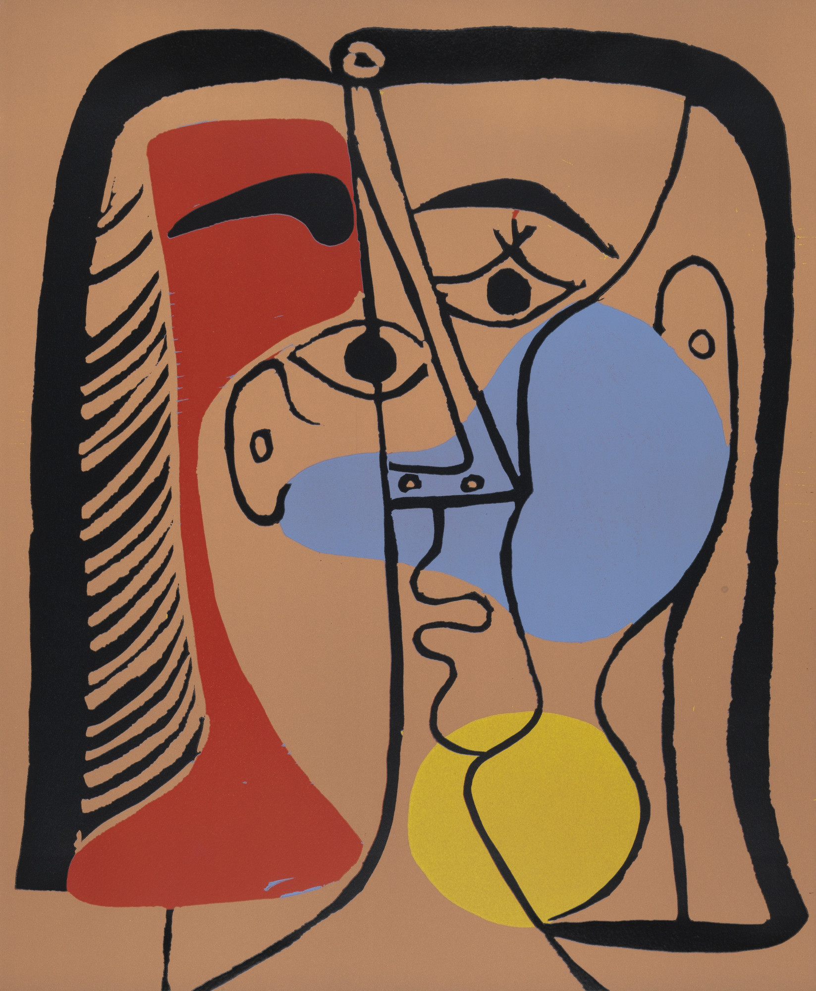 Pablo Picasso Portrait Of Jacqueline With Glossy Hair Portrait De Jacqueline Aux Cheveux Lisses 1962 Published 1963 Moma
