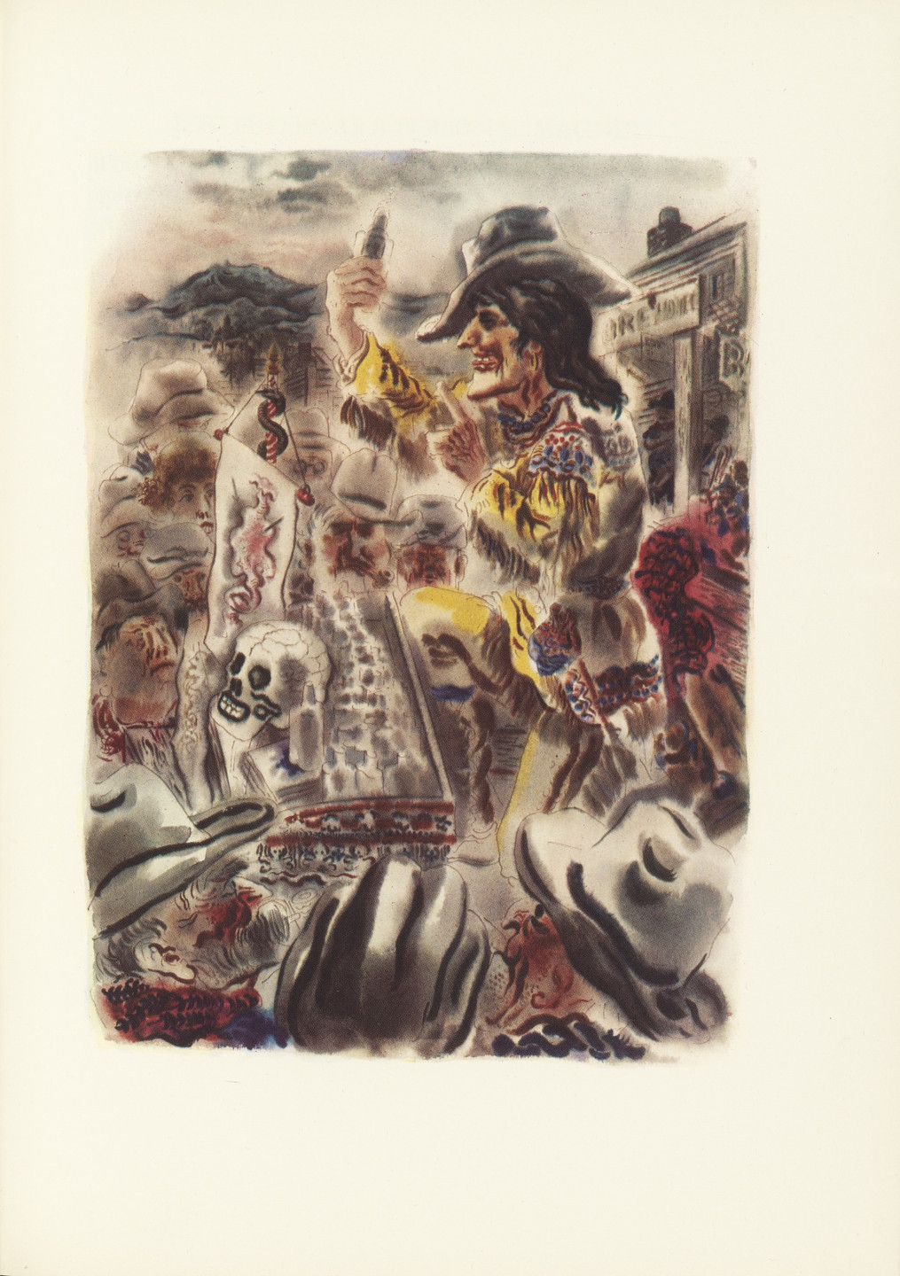 George Grosz. Plate (facing page 68) from The Voice and the City and Other StoriesThe Voice of the City and Other Stories. 1935