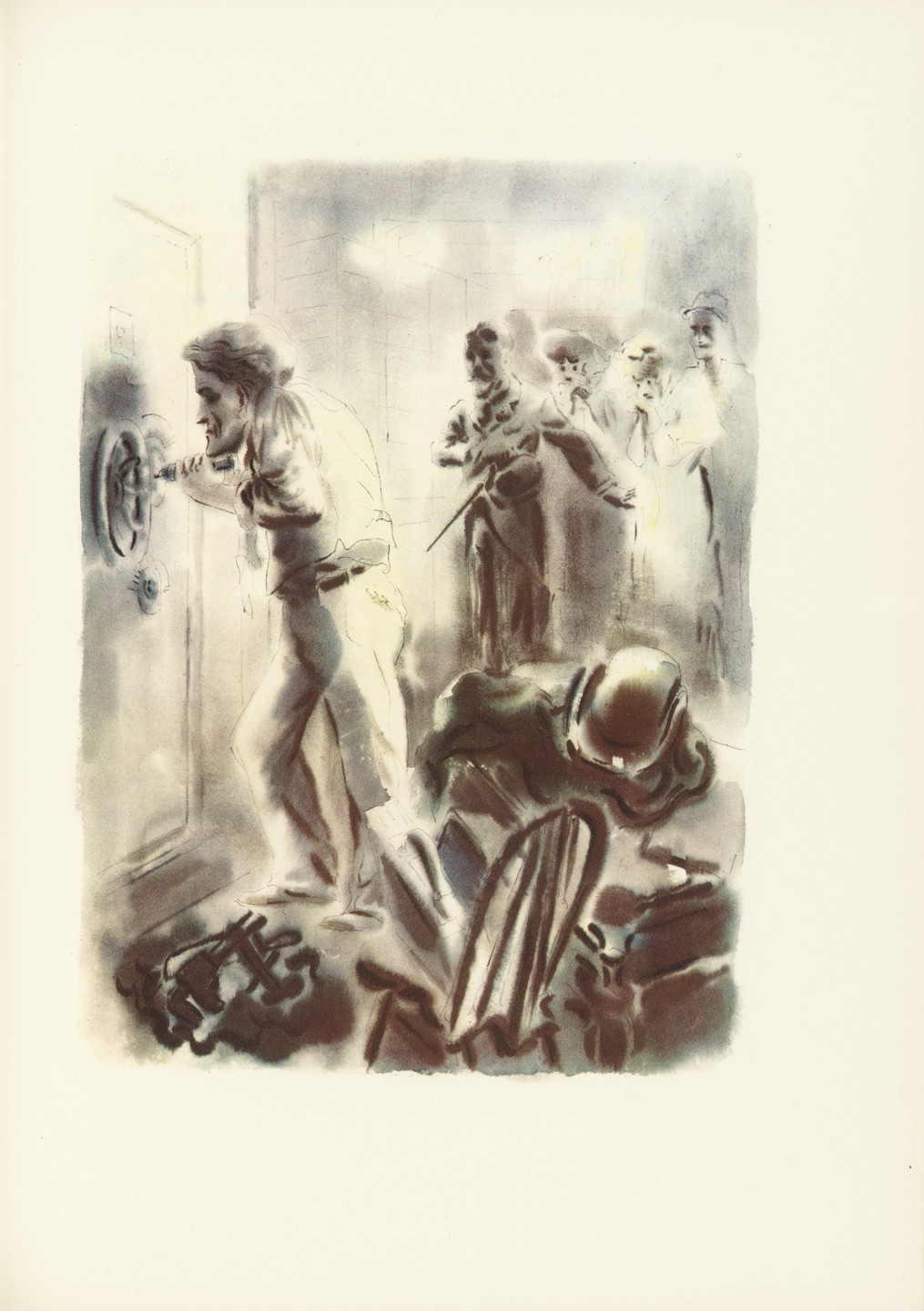 George Grosz. Plate (facing page 80) from The Voice and the City and Other StoriesThe Voice of the City and Other Stories. 1935