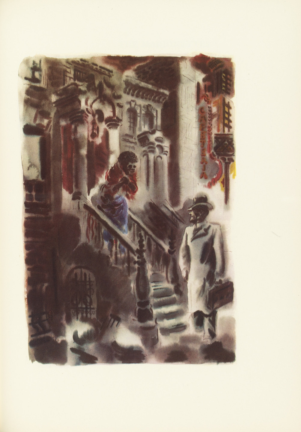 George Grosz. Plate (facing page 146) from The Voice of the City and Other Stories. 1935