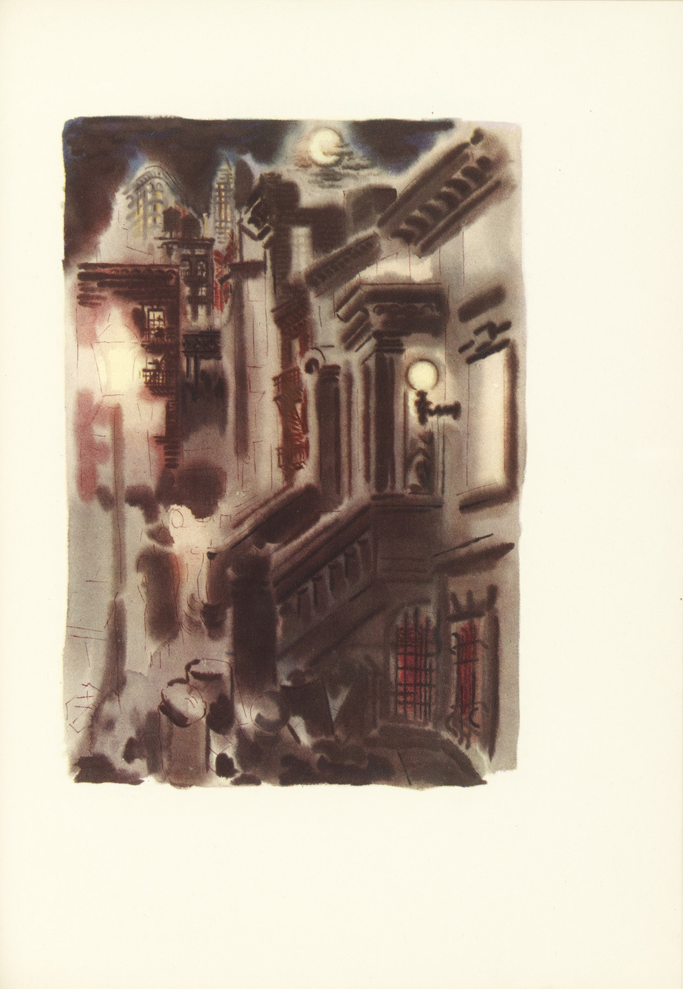 George Grosz. Brownstone Front (plate facing page 198) from The Voice of the City and Other Stories. 1935